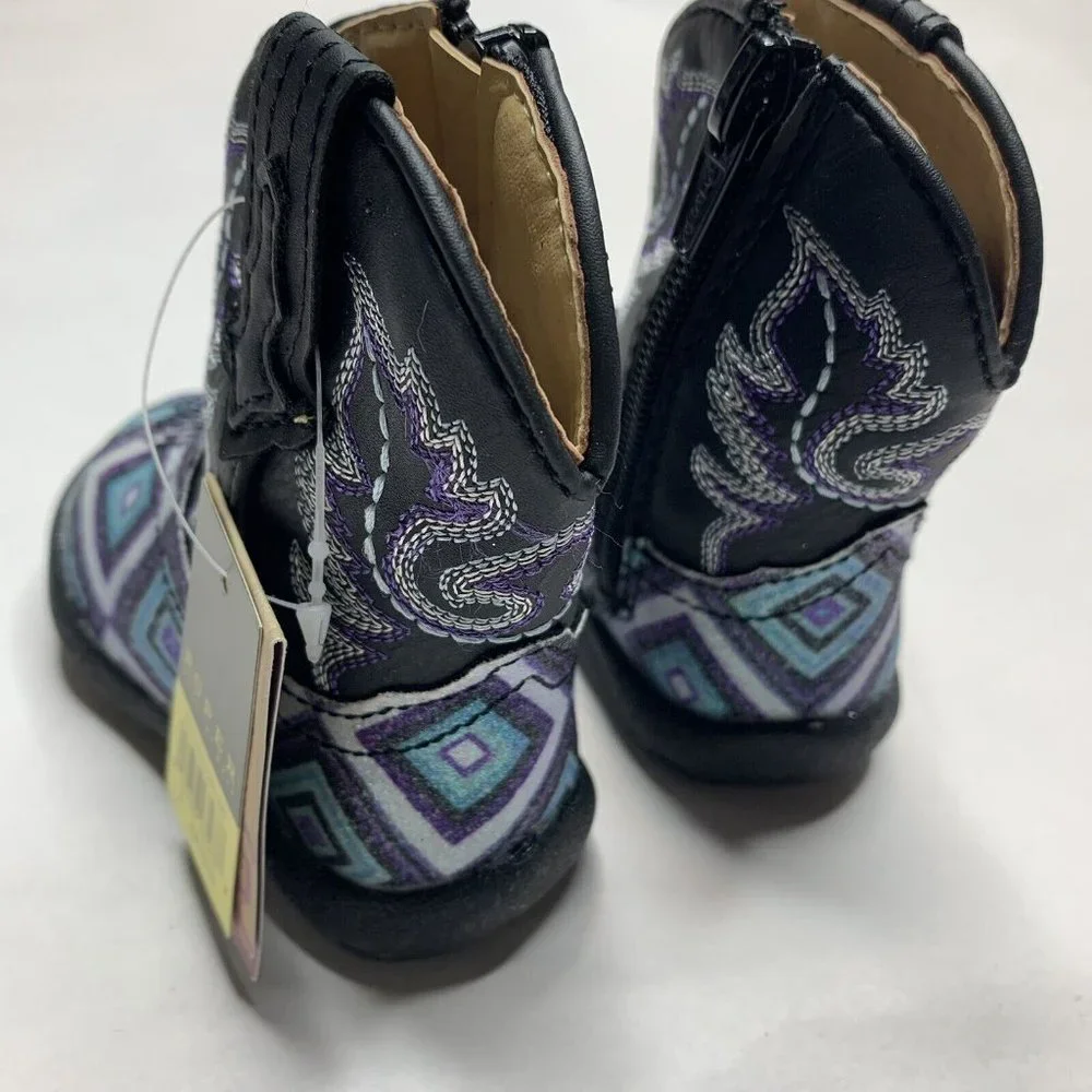 Roper Geometric Glitter Cowboy Western Boots
